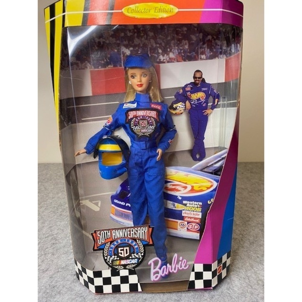 Barbie NASCAR 50th Anniversary Doll Collector Racing Edition 1998 VINTAGE‎ NIB